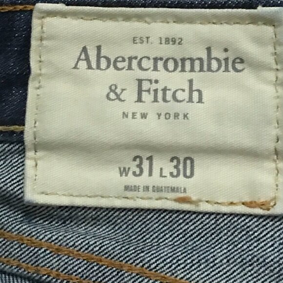 Abercrombie & Fitch Men’s Jeans – Size 31x30 – Dark Wash – Button Fly, Y2K - Picture 5 of 7